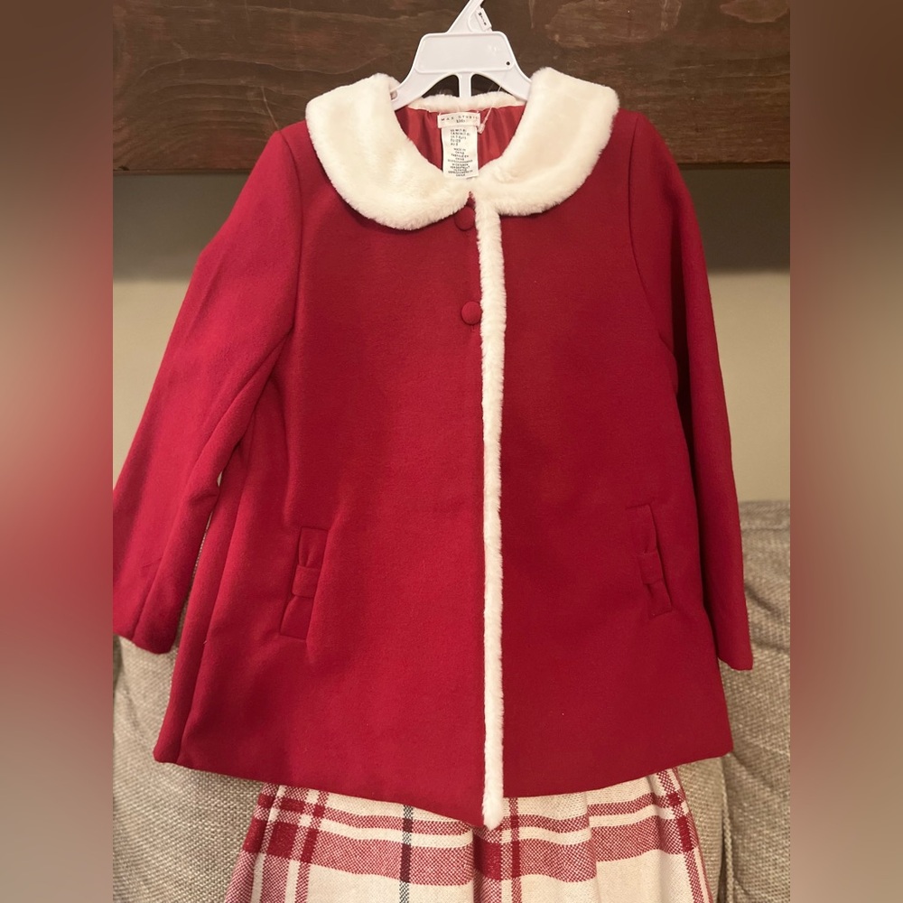 Max Studio Kids Coat and Sweater Dress 7/8